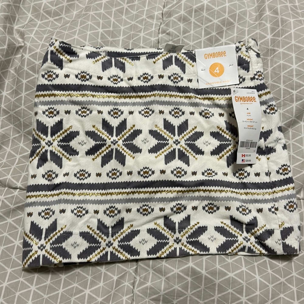 NWT Girls Gymboree Snow Flake Skort Size 4